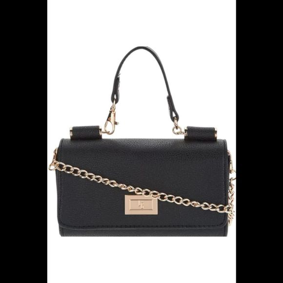 Lori Greiner Women's Petite Handbag with Detachable Chain Black - Picture 1 of 1